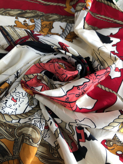 Christian Dior Silk Scarf Green×Beige Vintage zszwrj