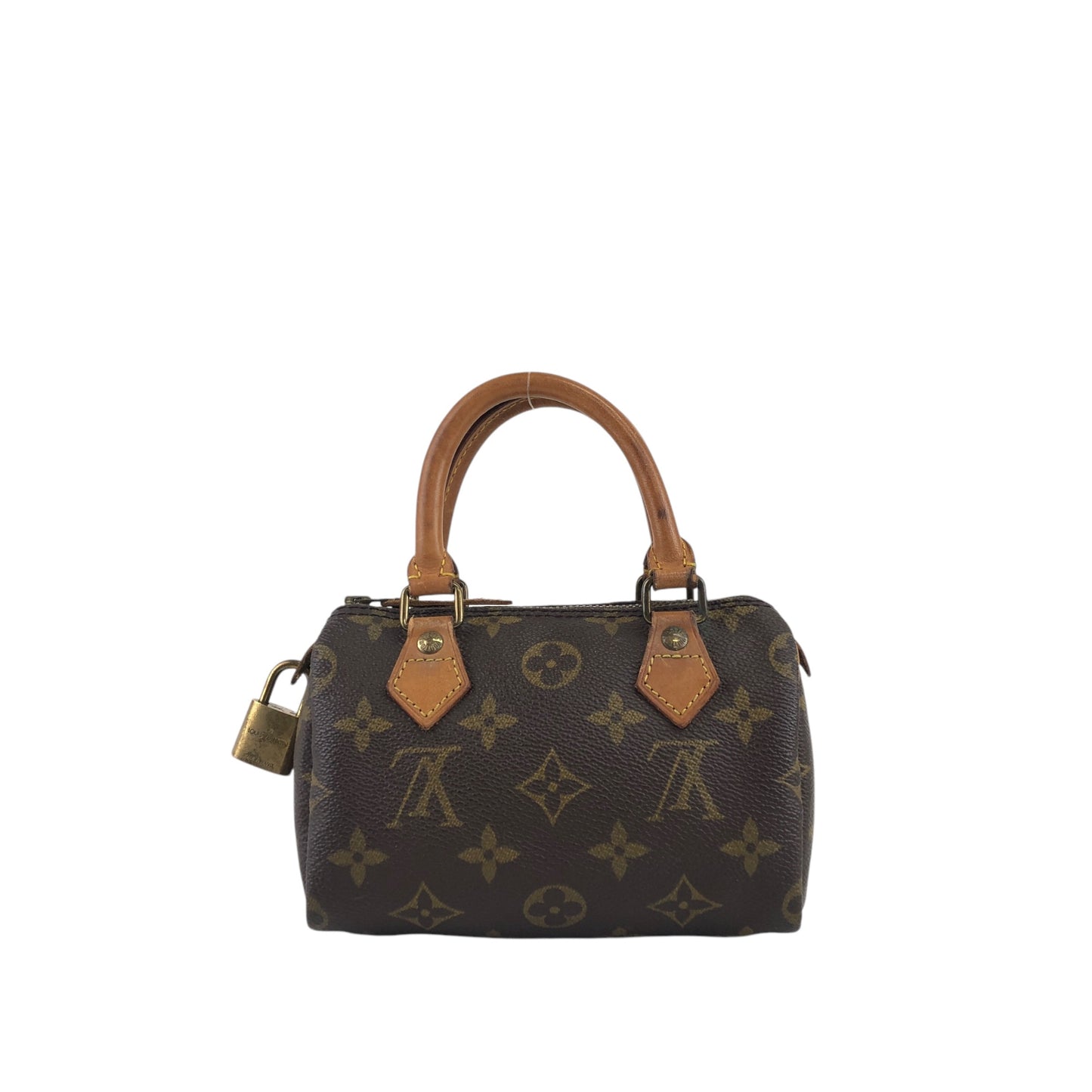 LOUIS VUITTON Monogram Small Boston bag Handbag Brown Vintage M41534 wn5ybk