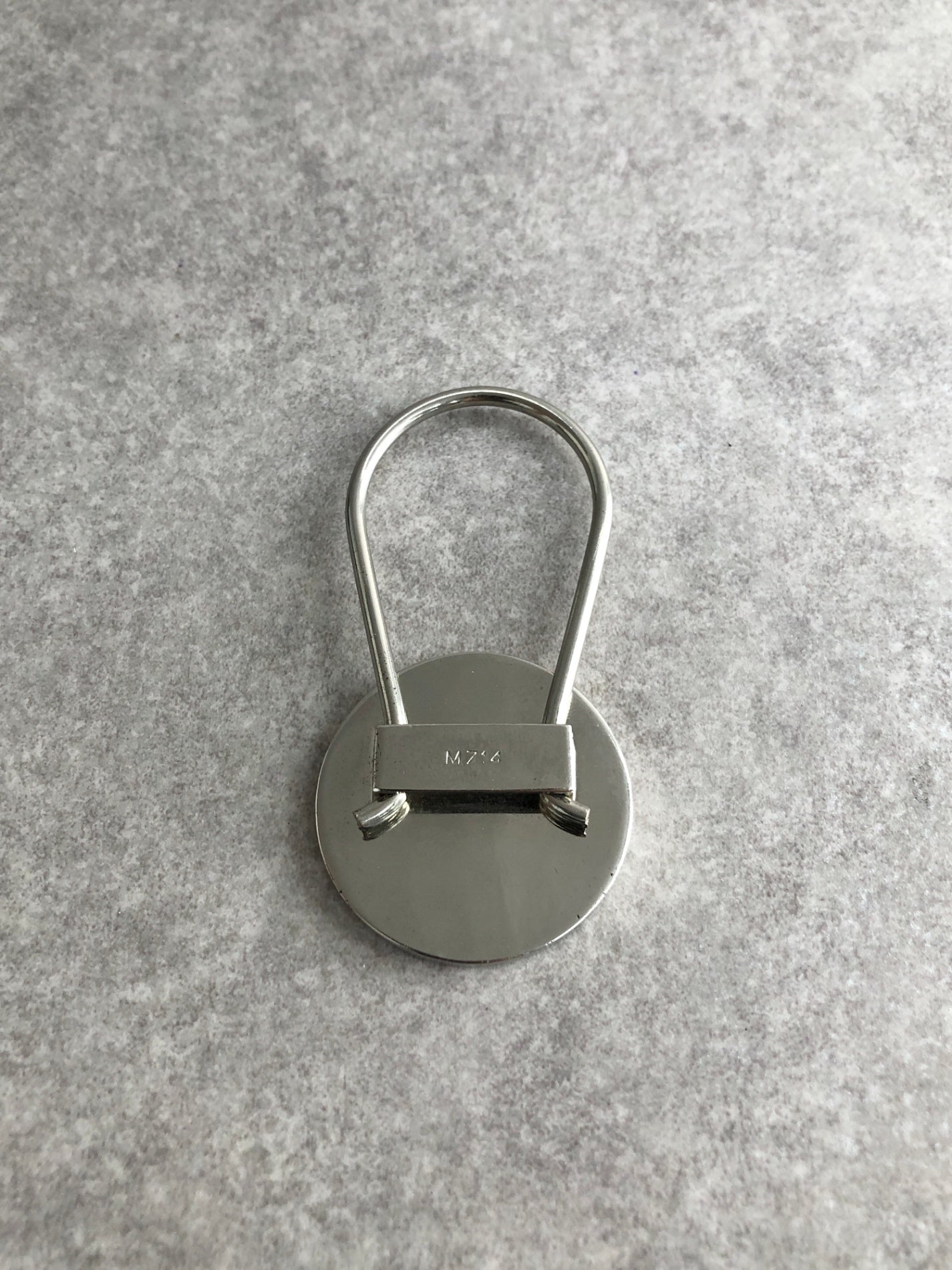 PRADA Logo Key holder Black Vintage 427pmu