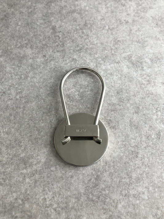 PRADA Logo Key holder Black Vintage 427pmu