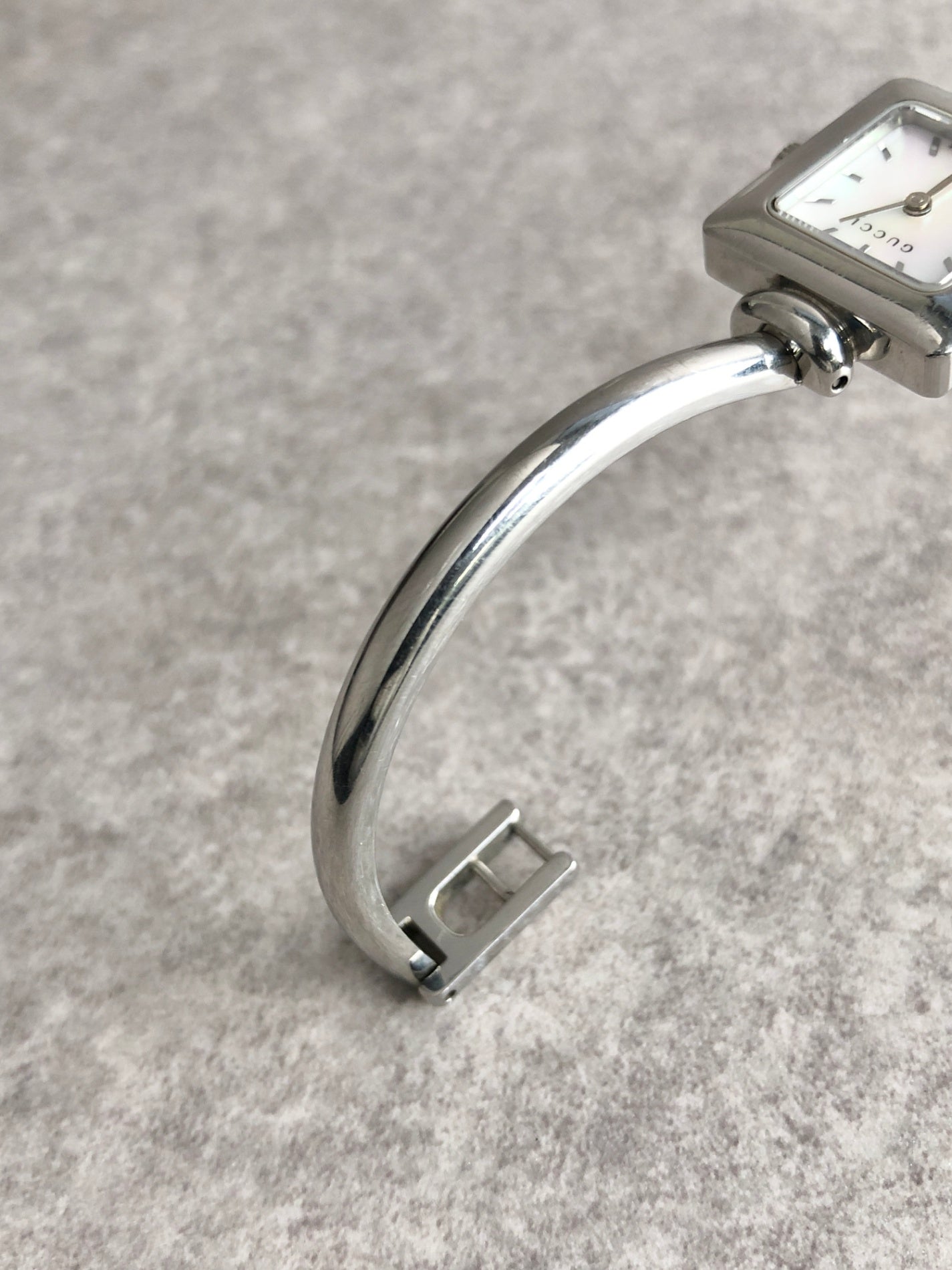 GUCCI Bangle Watch Silver 1900L Vintage ahc5hy