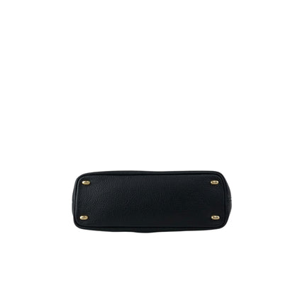 CELINE Toggle Clasp Shoulder bag Black Vintage agj7jw