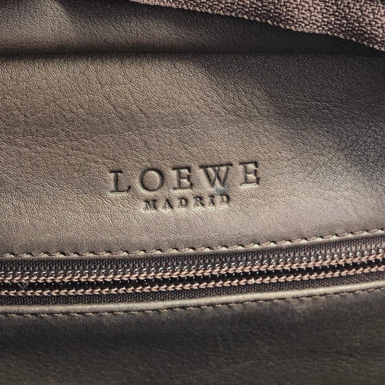 LOEWE Amazona28 Handbag Boston bag Brown Vintage 3s6cim