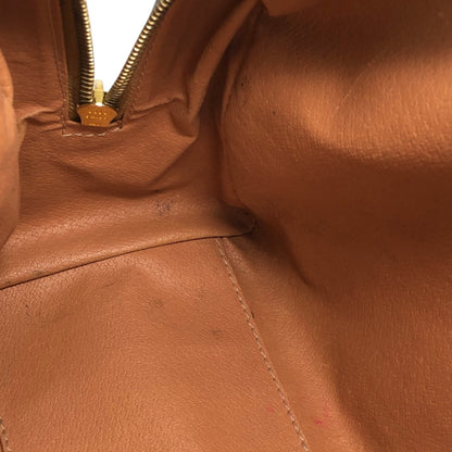 CELINE Macadam Blason Small Boston bag Handbag Brown Vintage 3wak2v