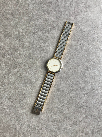 Yves Saint Laurent YSL Logo Watch Silver 2720-272269 Vintage 2v8csm