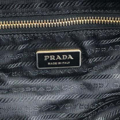 PRADA Logo Two-way Handbag Shoulder bag Black Vintage aw3e2f