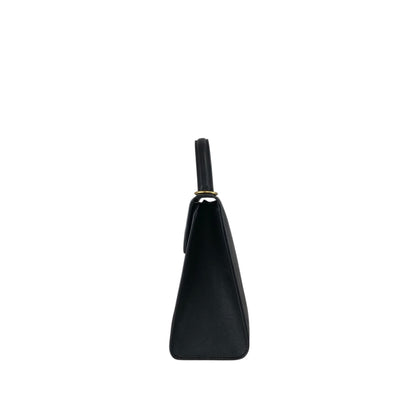 Christian Dior Trotter Logo Two-way Handbag Shoulder bag Black Vintage x7s3ai