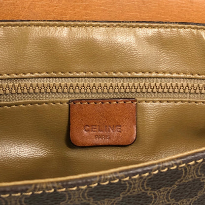 CELINE Macadam Blason Shoulder bag Brown Vintage u8j887