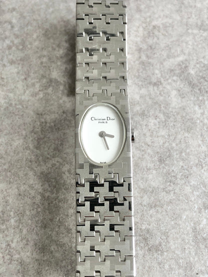 Christian Dior Watch Silver D70-100 Vintage j2ikyh