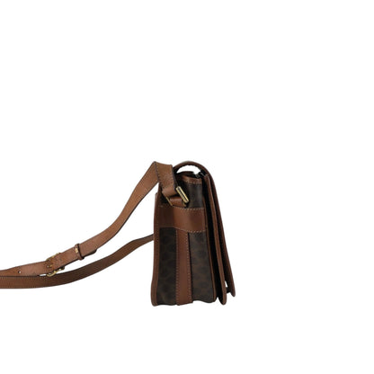 CELINE Macadam Shoulder bag Brown Vintage ui5mtc