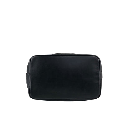 CELINE Gancini Drawstring Shoulder bag Black Vintage 4g3rt5