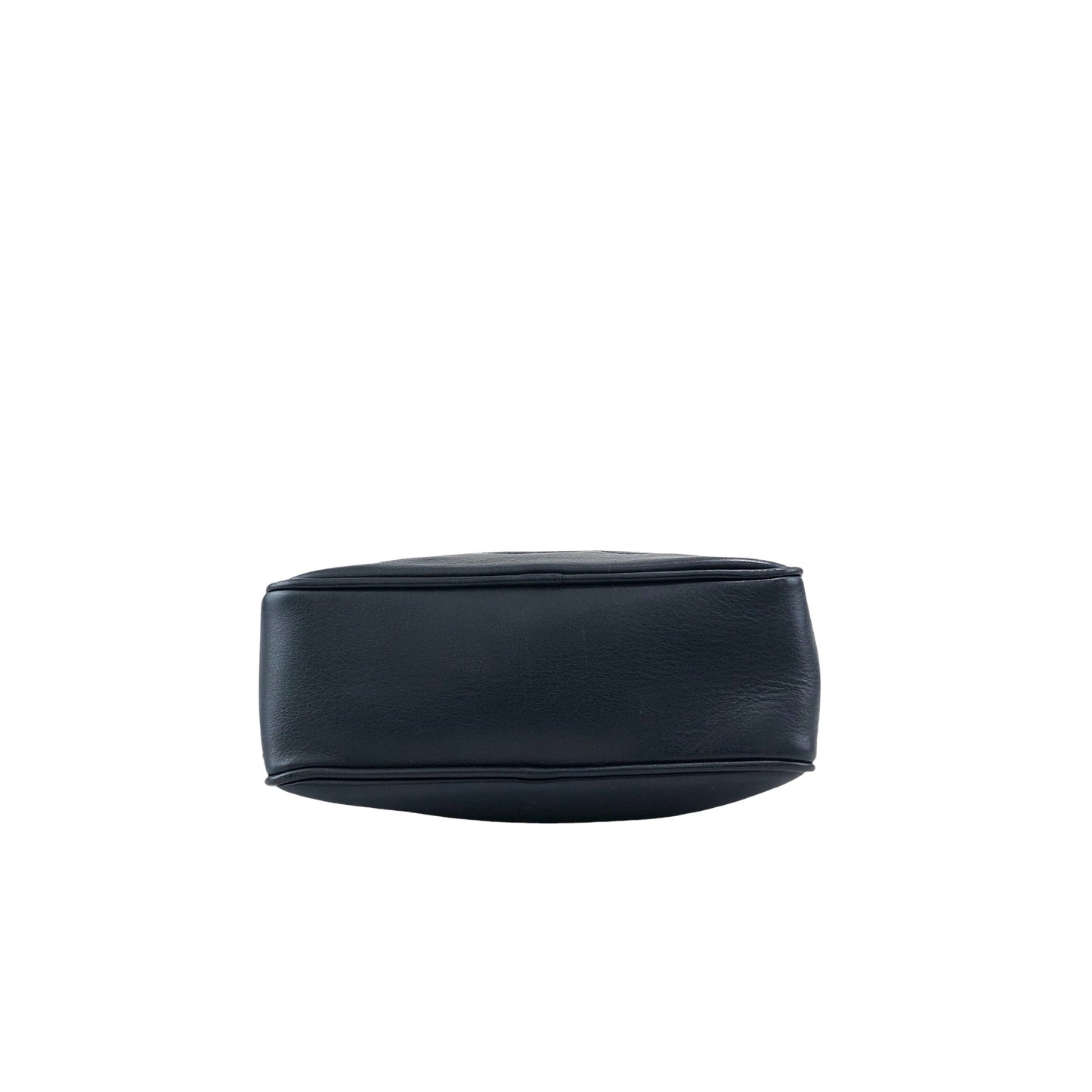 CELINE Triomphe Chain Shoulder bag Navy Vintage h4r6w8