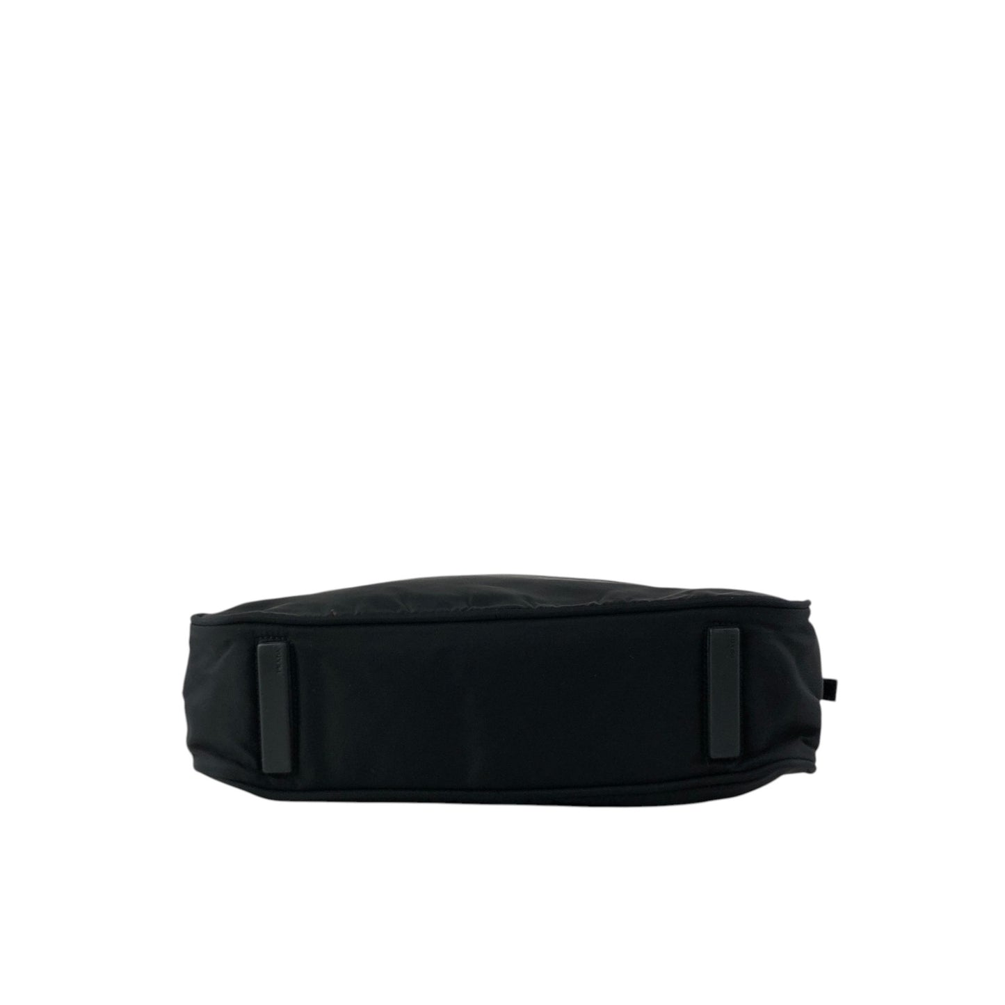 PRADA Tessuto Triangle Logo Handbag Black Vintage w7yvkr