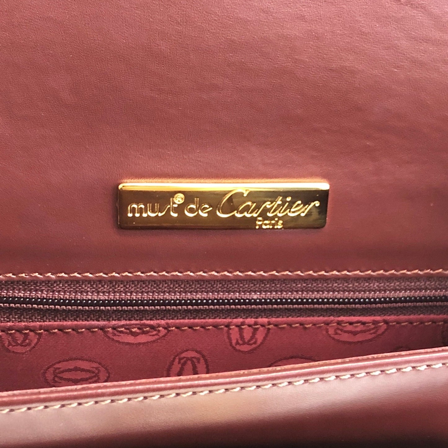 Cartier Shoulder bag Bordeaux Vintage whmhpm
