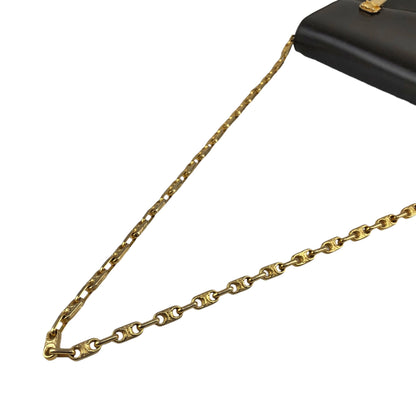 CELINE Blason Chain Shoulder bag Brown Vintage 5dcbrt