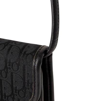 Christian Dior Trotter Logo Shoulder bag Black Vintage k5b8r3
