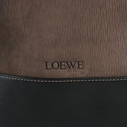 LOEWE Velazquez Drawstring Shoulder bag Brown Vintage 532amb