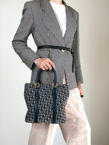 Christian Dior Trotter Totebag Navy Vintage ysuxts