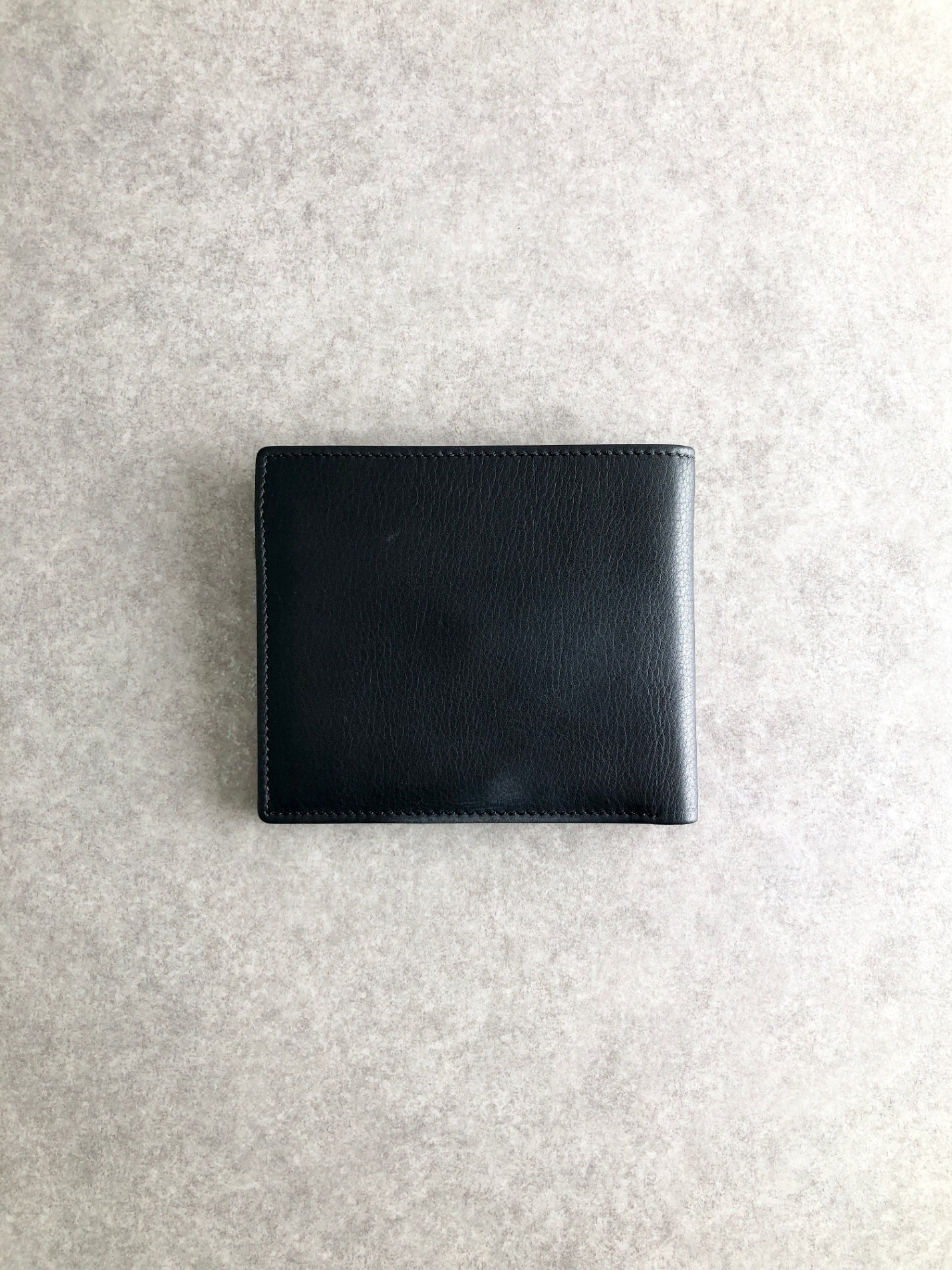 Christian Dior CD Logo Embossed Folded Wallet Black Vintage 7ctetb