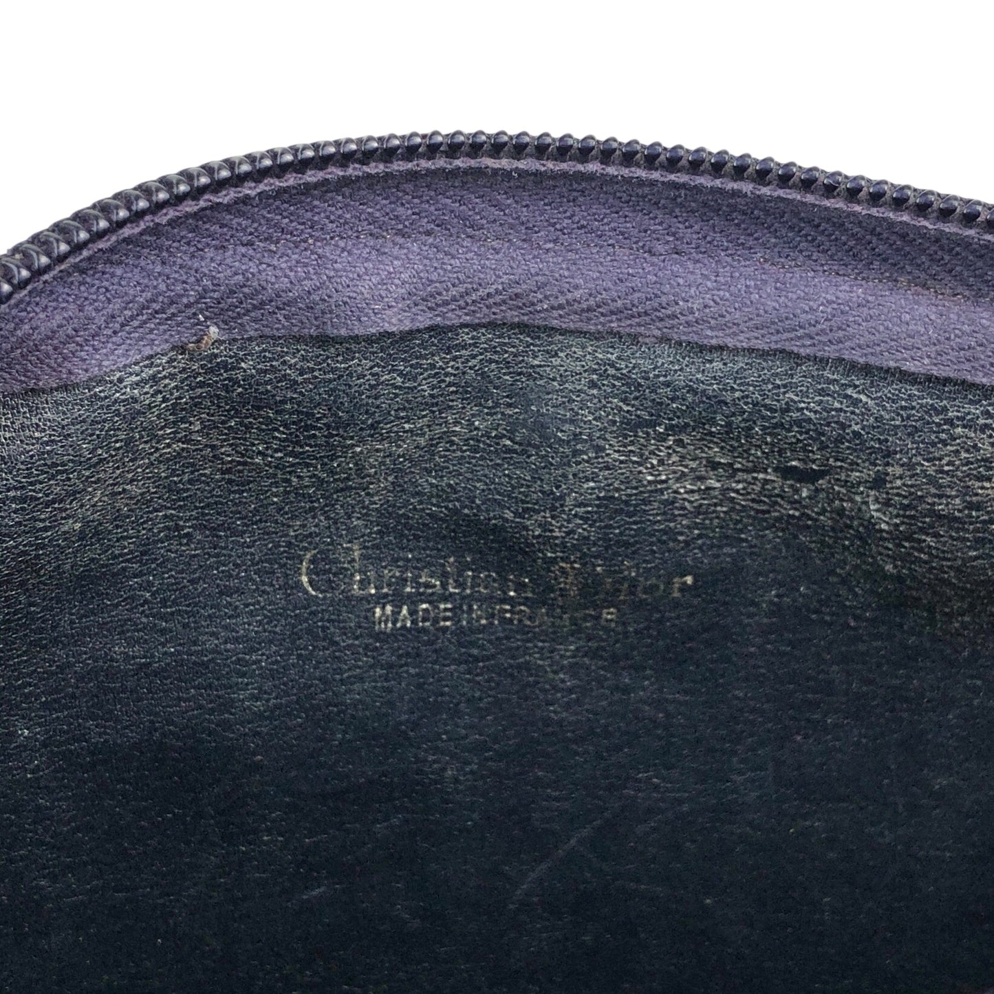 Christian Dior Trotter CD Logo Round Shoulder bag Navy Vintage pca7bv