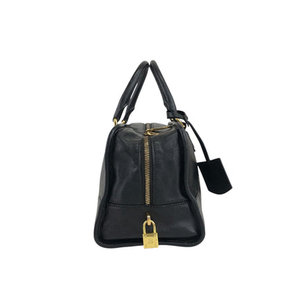 LOEWE Amazona28 Anagram Two-way Boston bag Shoulder bag Black Vintage v3dz54