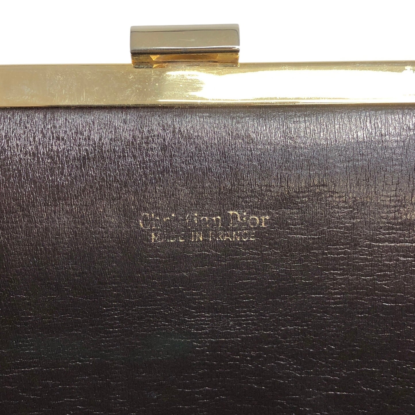 Christian Dior Trotter Logo Clutch bag Brown Vintage wgwzxa