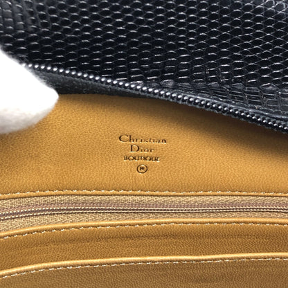 Christian Dior CD Logo Shoulder bag Black Vintage rzenbk