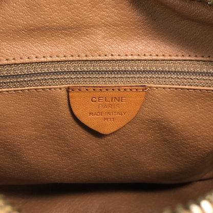 CELINE Macadam Blason Shoulder bag Brown Vintage aj8afn