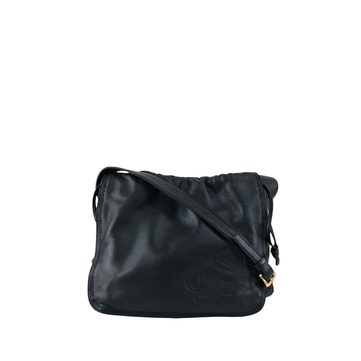 LOEWE Anagram Shoulder bag Black Vintage cdbjnf
