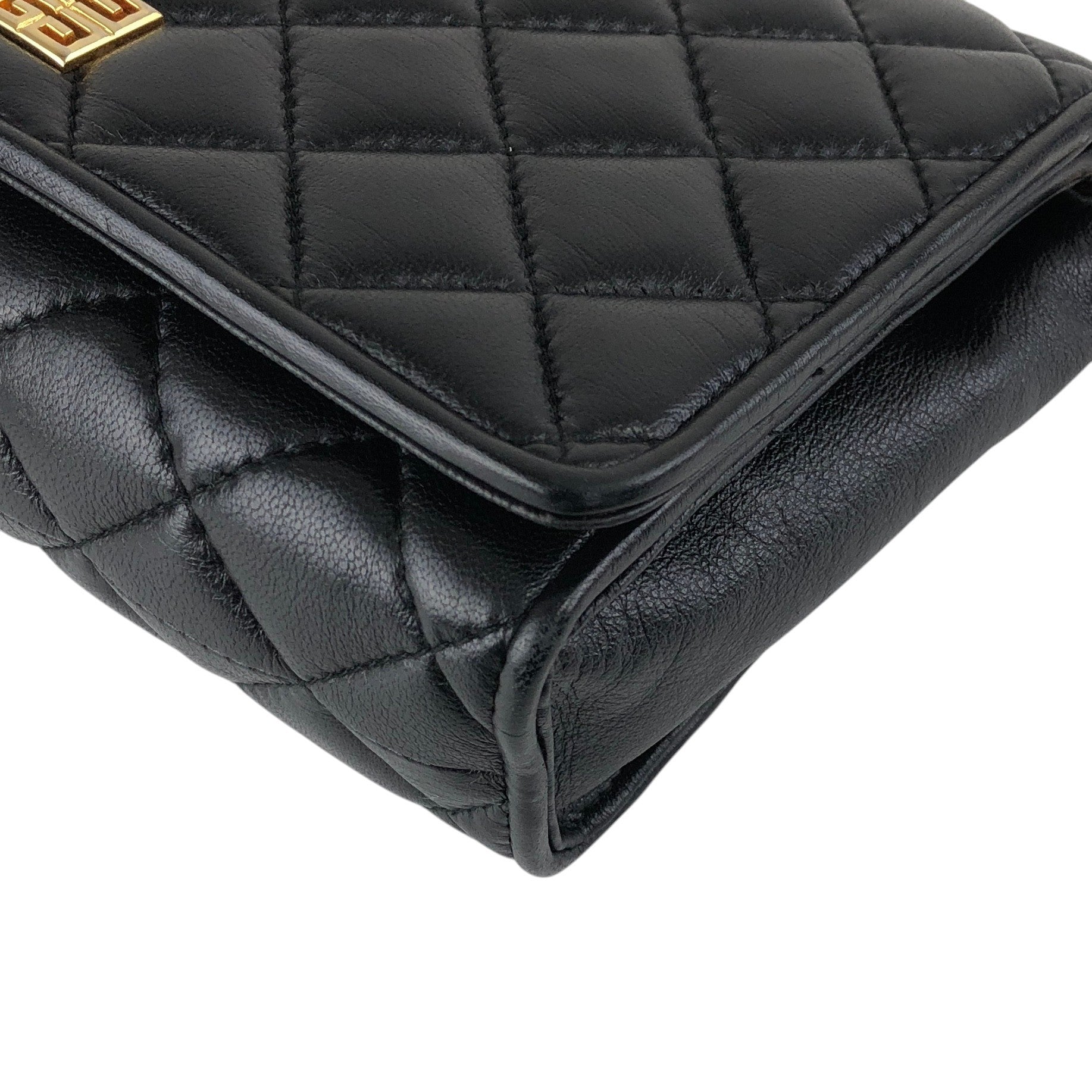 GIVENCHY ブラック ショルダーバッグ GIVENCHY Logo Chain Shoulder bag Black Vintage xfg8sw