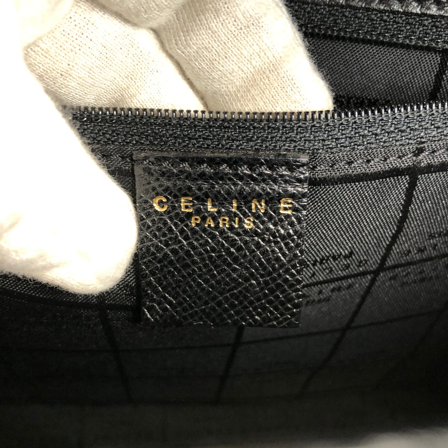 CELINE Turn Lock Shoulder bag Black Vintage ni6cxe