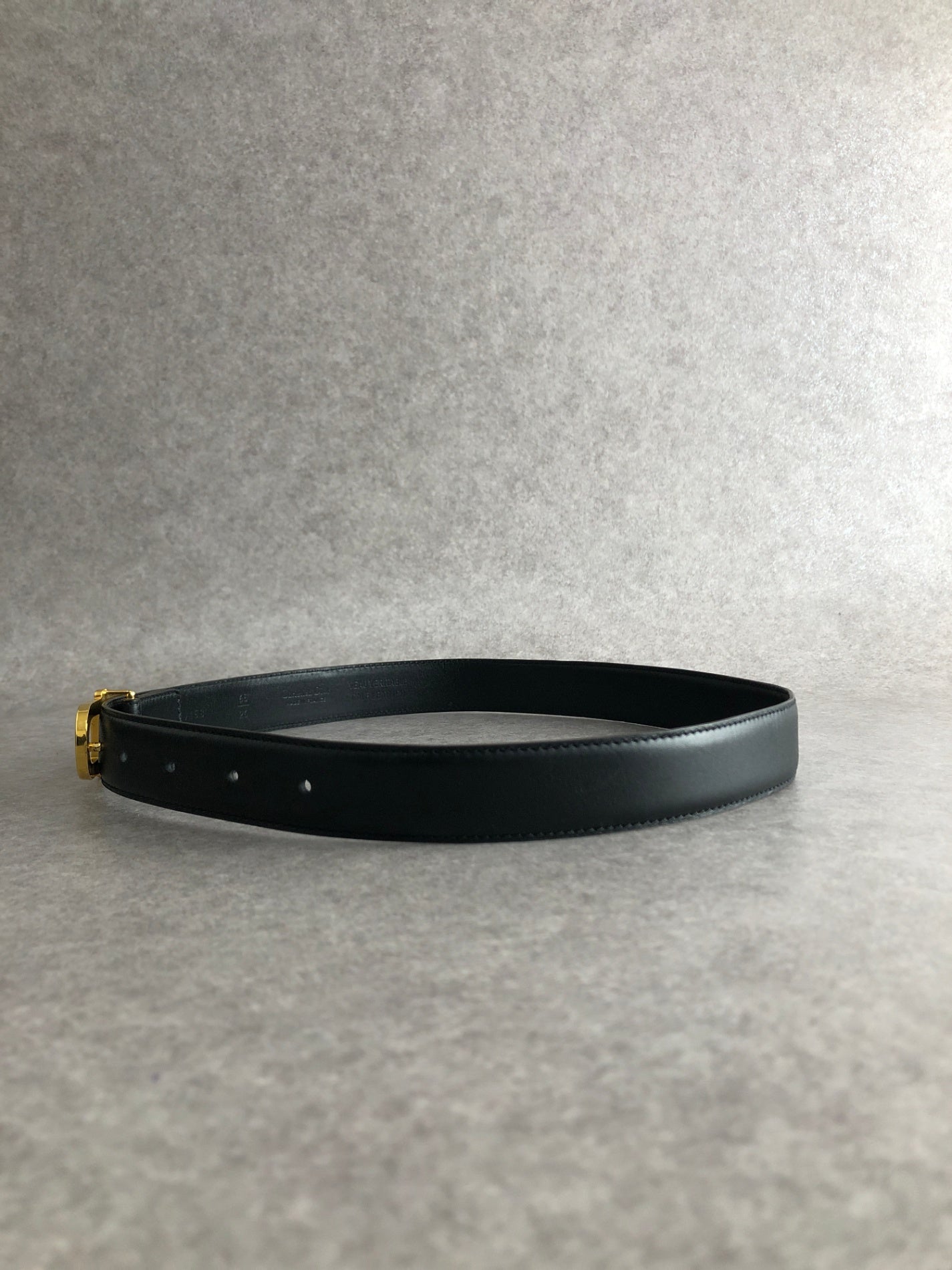 Christian Dior CD Logo Belt Black Vintage 5rtg4j