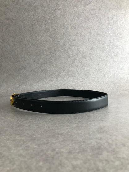 Christian Dior CD Logo Belt Black Vintage 5rtg4j