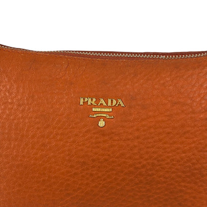 PRADA Logo Small Shoulder bag Camel Vintage ba47rx