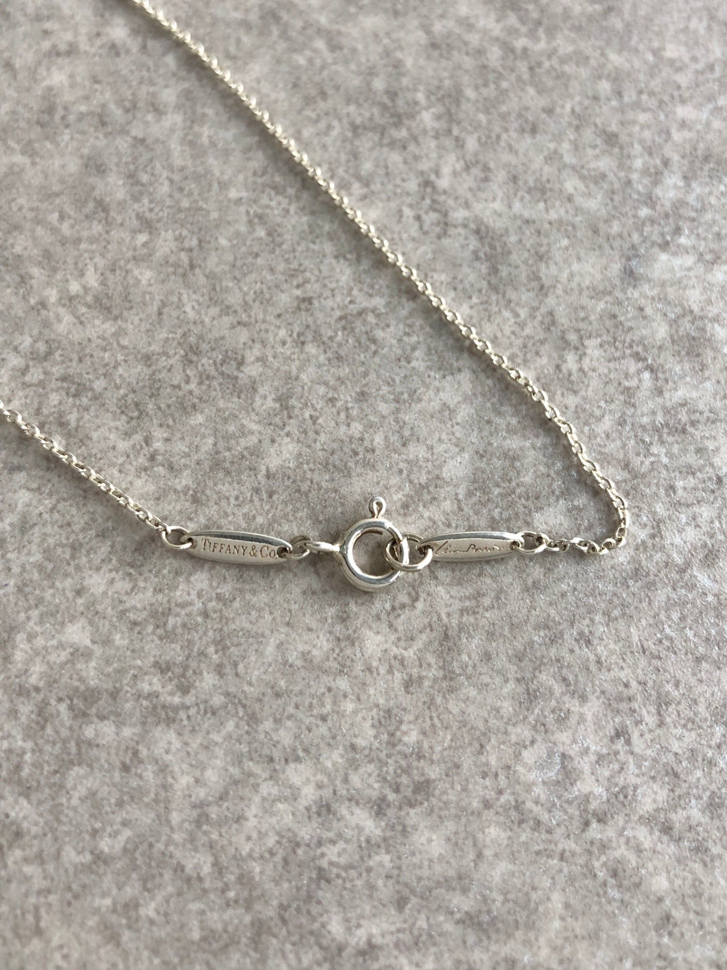 Tiffany & Co. Cross SILVER925 Necklace Silver Vintage h43x6c