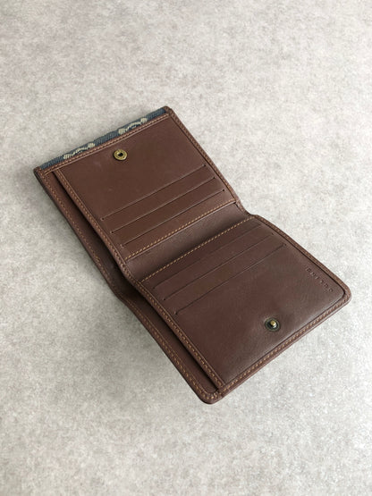 CELINE Paris Macadam Folded Wallet Indigo Vintage zbp5r8