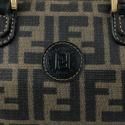 FENDI Zucca Two-way Small Boston bag Shoulder bag Black Vintage prhk66