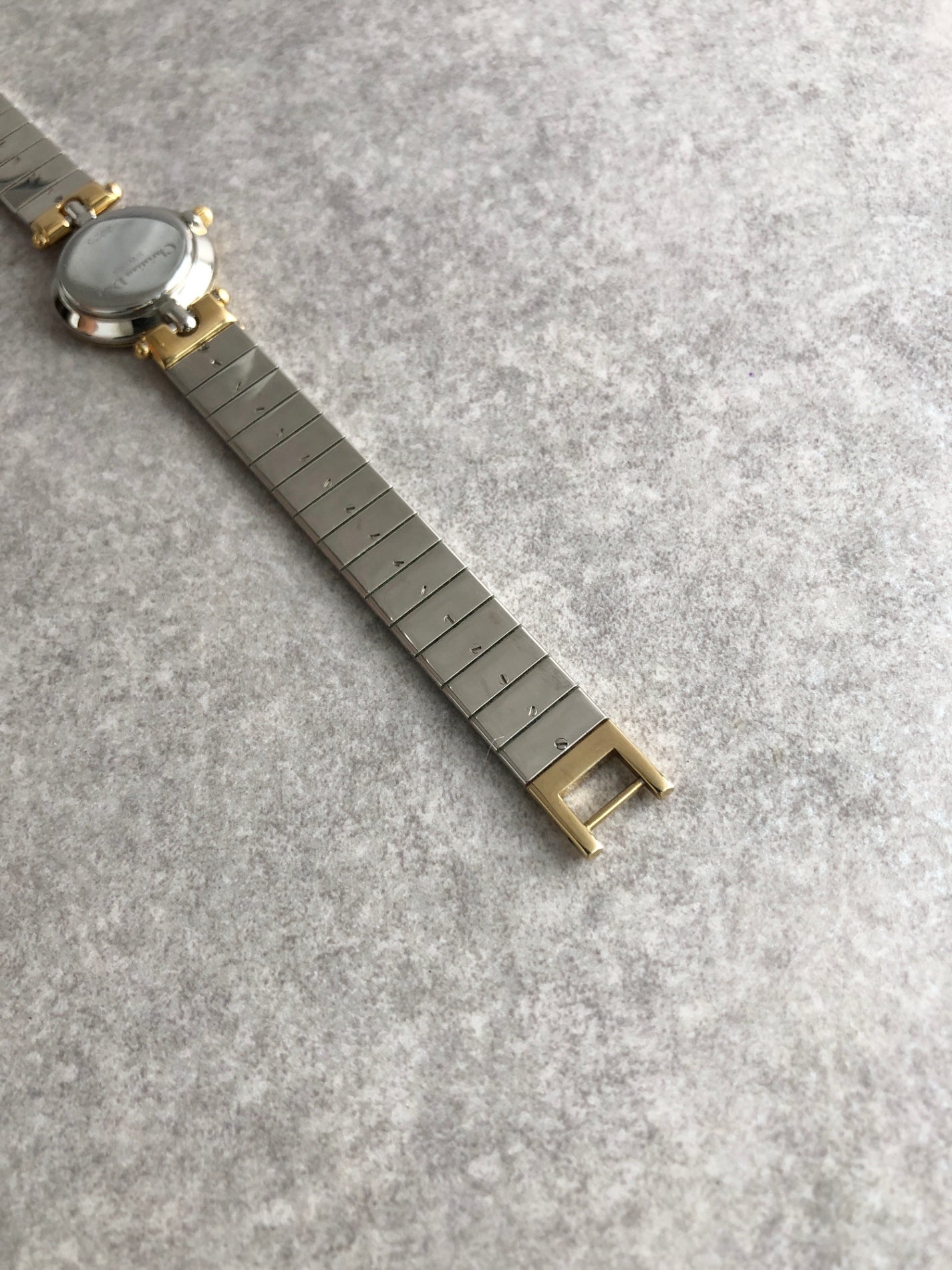 Christian Dior LogoVintage Quartz Watch Silver×Gold 3025 Vintage yhadhy