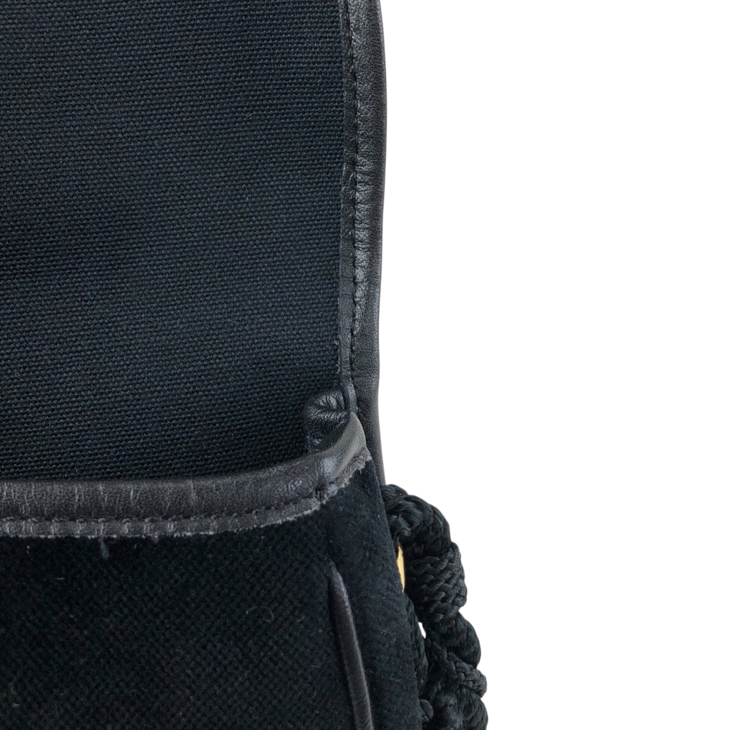 CELINE Blason Small Shoulder bag Black Vintage p8xbtw