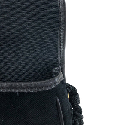 CELINE Blason Small Shoulder bag Black Vintage p8xbtw