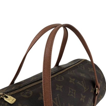 LOUIS VUITTON Monogram Handbag Brown Vintage dekpw7