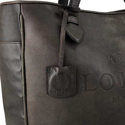 LOEWE Logo Embossed Totebag Brown Vintage je4je4