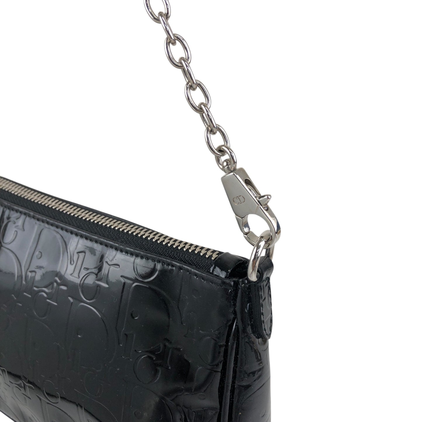 Christian Dior Trotter Small Chain Handbag Black Vintage 5zy6xf