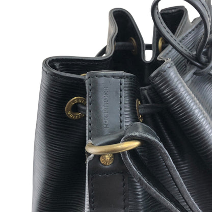 LOUIS VUITTON Epi Drawstring Shoulder bag Black Vintage d2i73r
