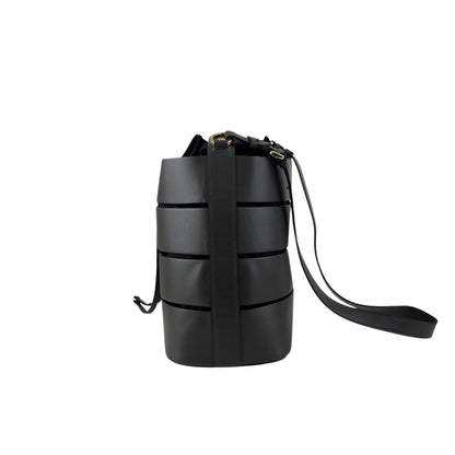 Salvatore Ferragamo Drawstring Shoulder bag Gray Vintage de3dye