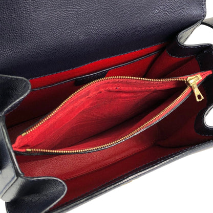 CELINE Gancini Shoulder bag Navy Vintage hf7v5f