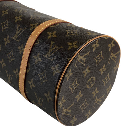 LOUIS VUITTON Monogram Handbag Brown Vintage jzv6c8