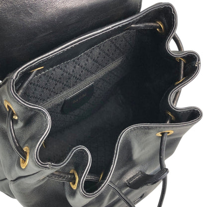 GUCCI Bamboo Backpack Black Vintage tfjt8e