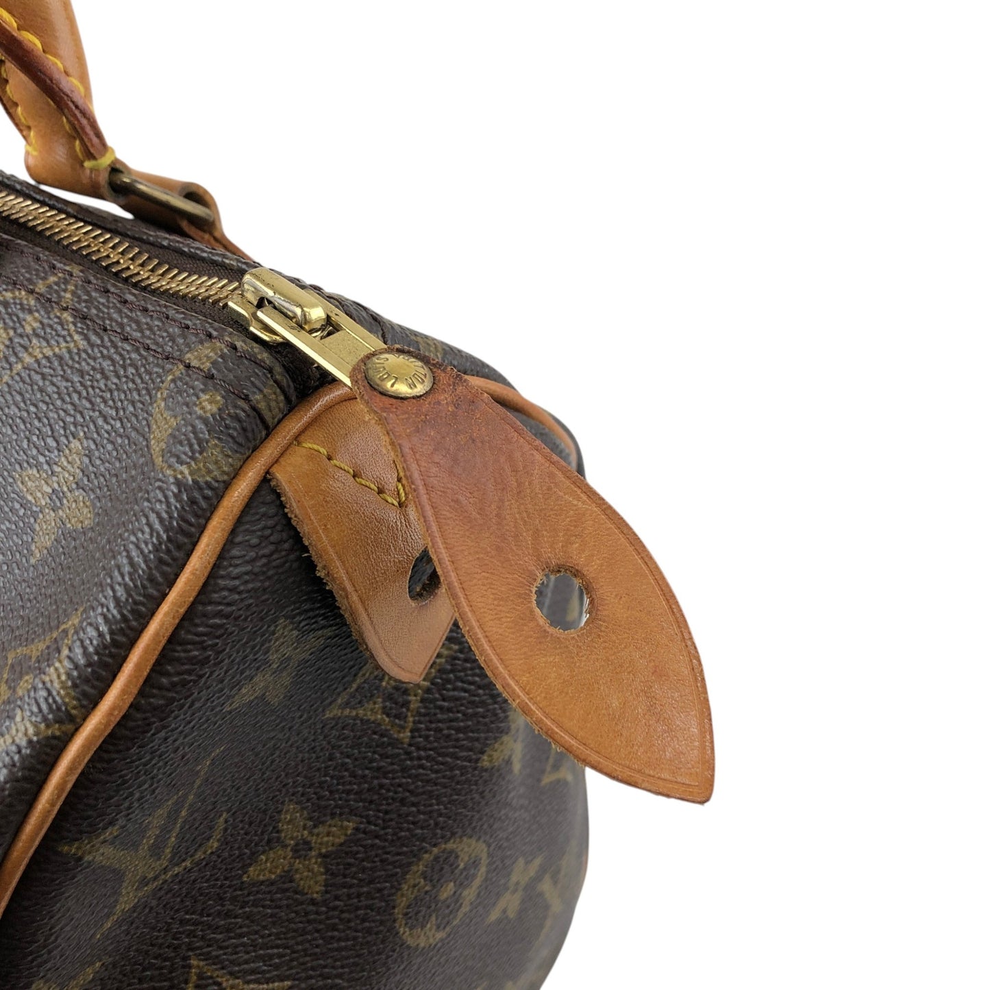 LOUIS VUITTON Monogram Small Boston bag Handbag Brown Vintage ss8v76