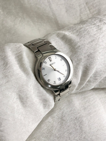 GUCCI Quartz Watch Silver 8900M Vintage bdju4h